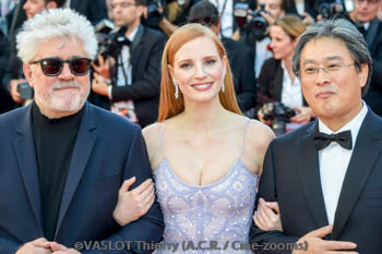Pedro Almodovar, Jessica Chastain, Park Chan-wook 